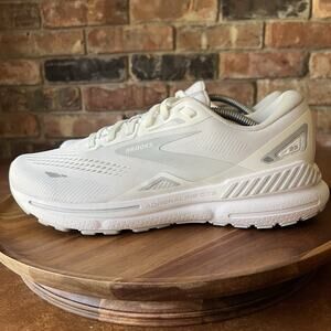 Brooks Adrenaline GTS 23 Supportive White Road Running Womens 9.5 Shoes Sneakers